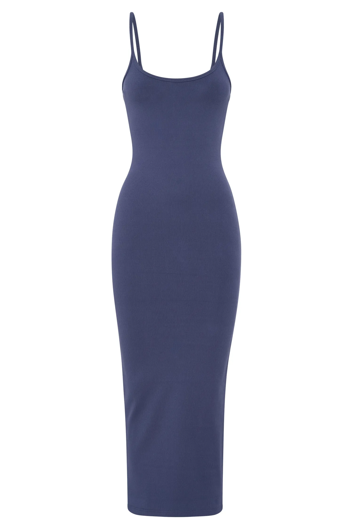 Alexis Ribbed Cami Midi Dress - Midnight Navy