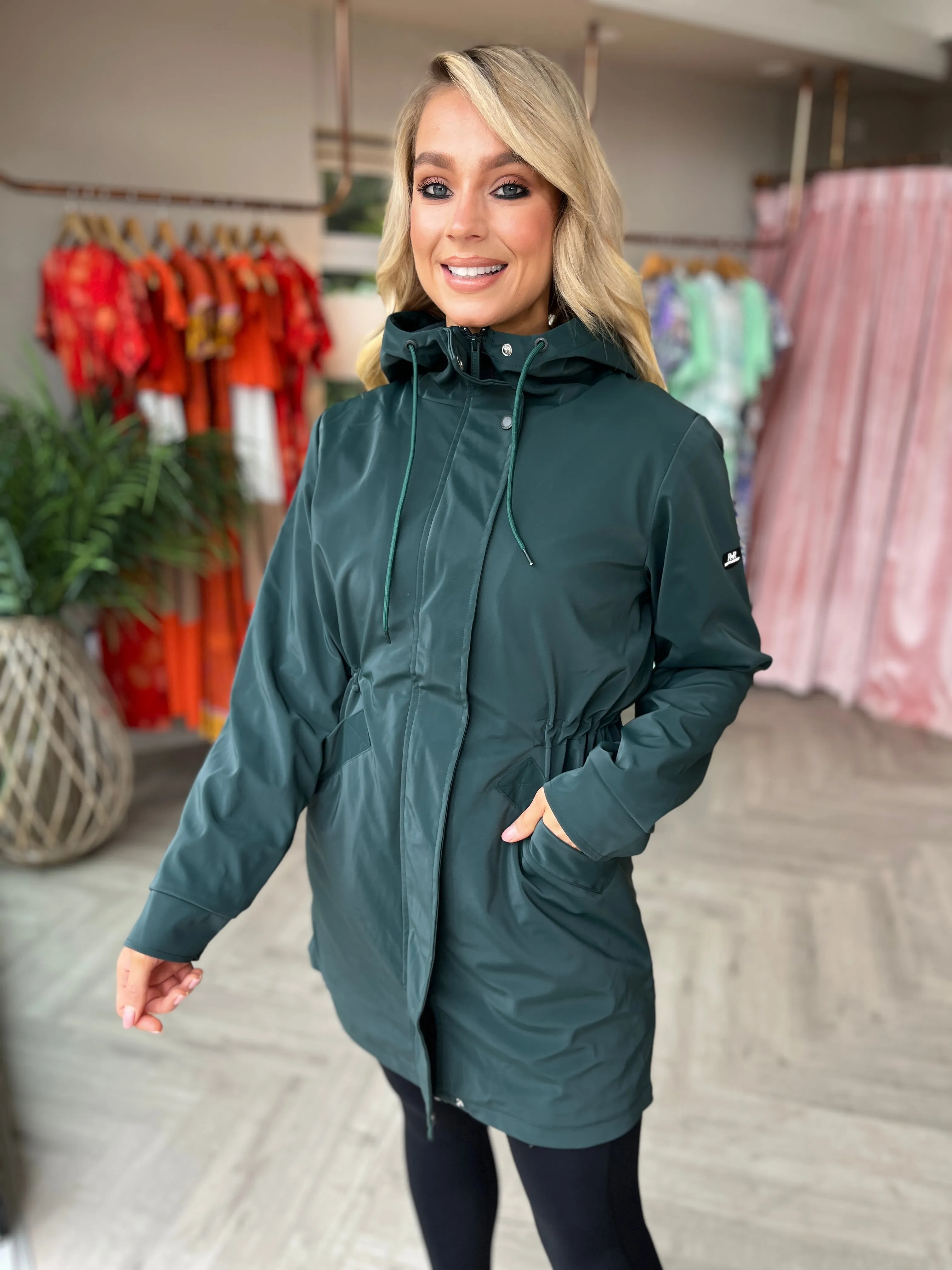 Aoife Raincoat Green