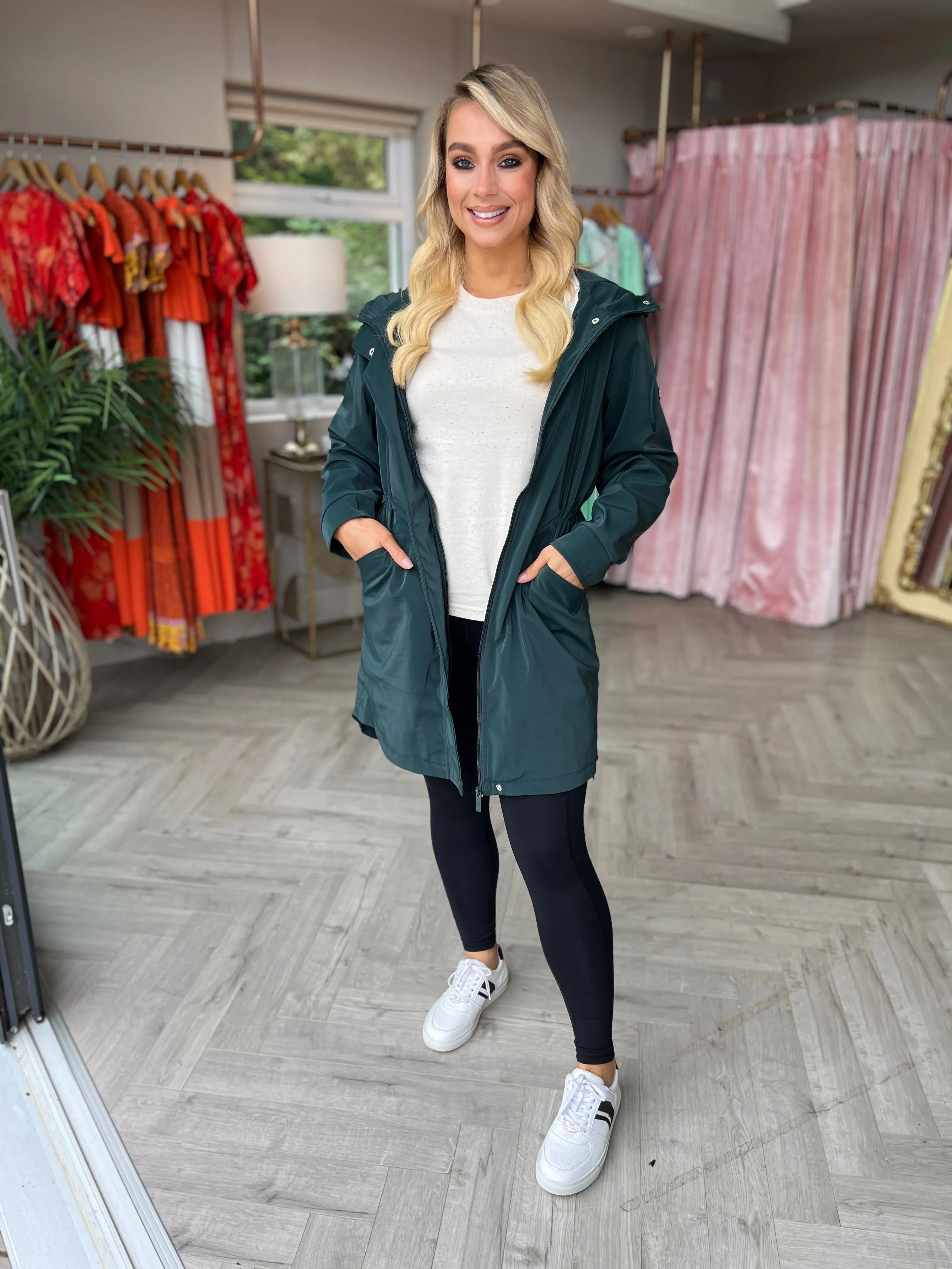 Aoife Raincoat Green