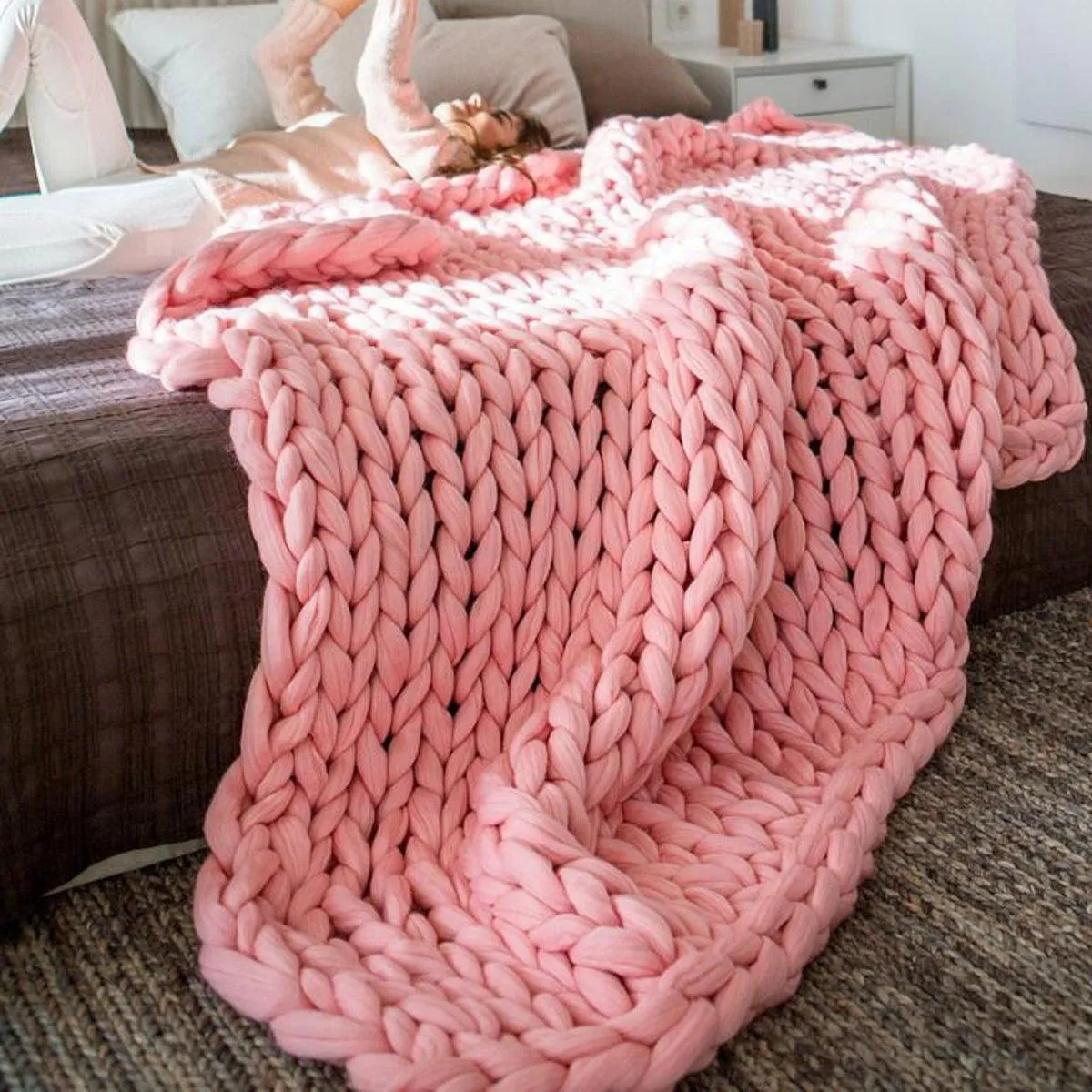 Baby Pink Chunky Knit - Med