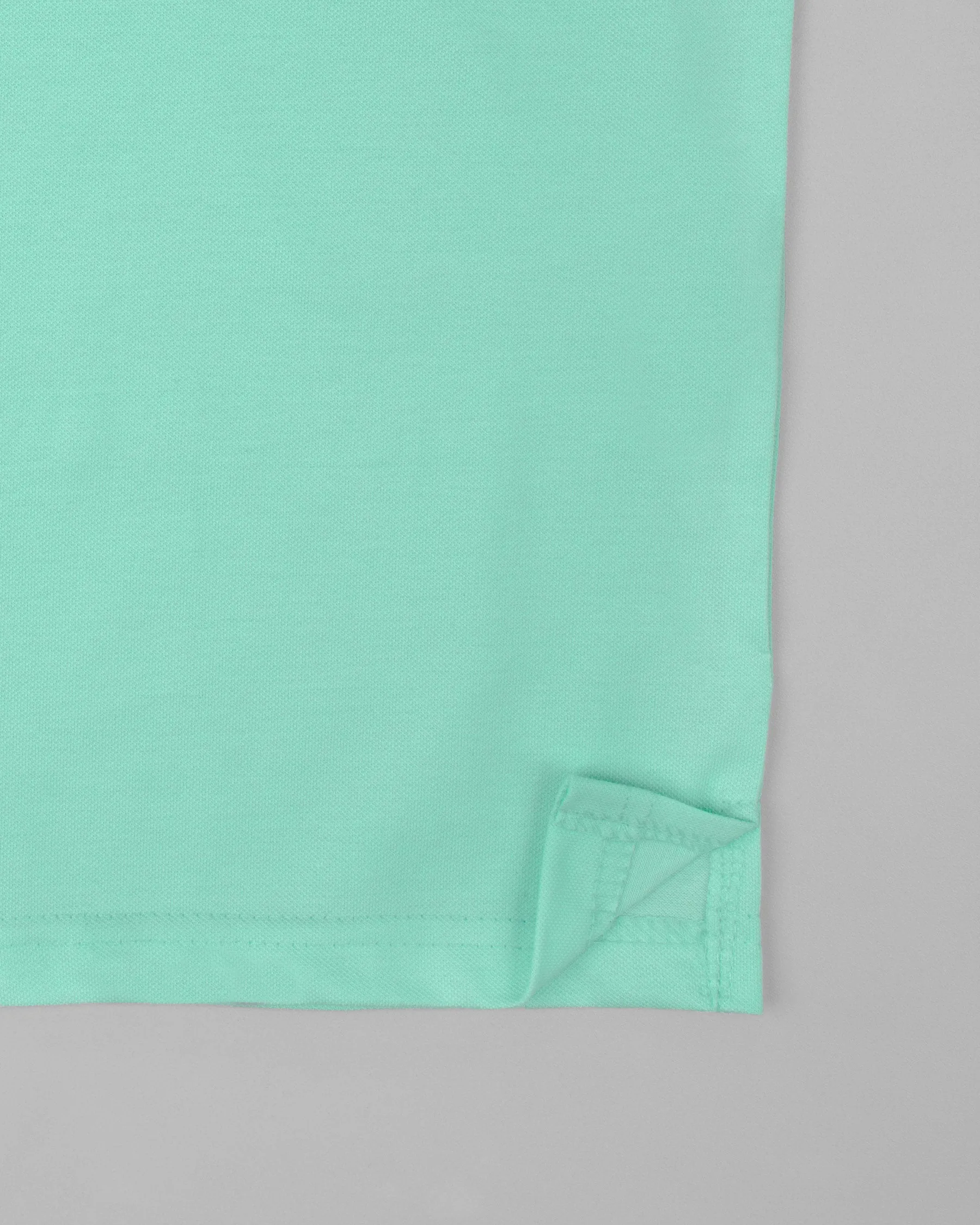 Beach Glass Green Super Soft Organic Cotton Mercerised Pique Polo