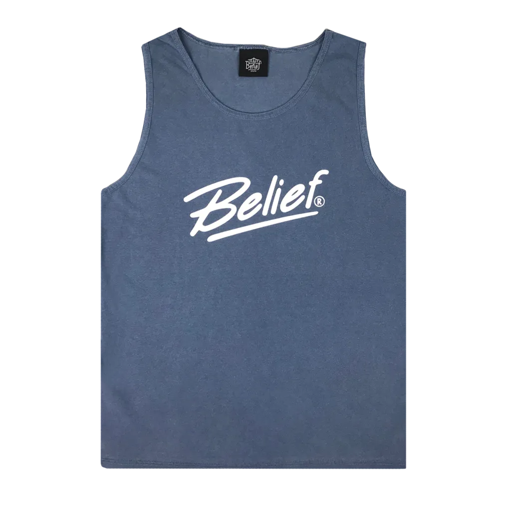 Belief NYC Team Tank Top Blue Jean