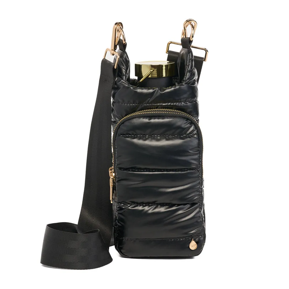 Black Shiny HydroBag® with Gold Hardware