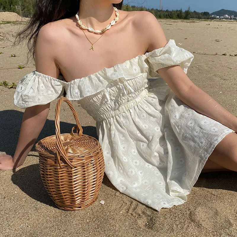 Bohemian Ruffled Floral Dress