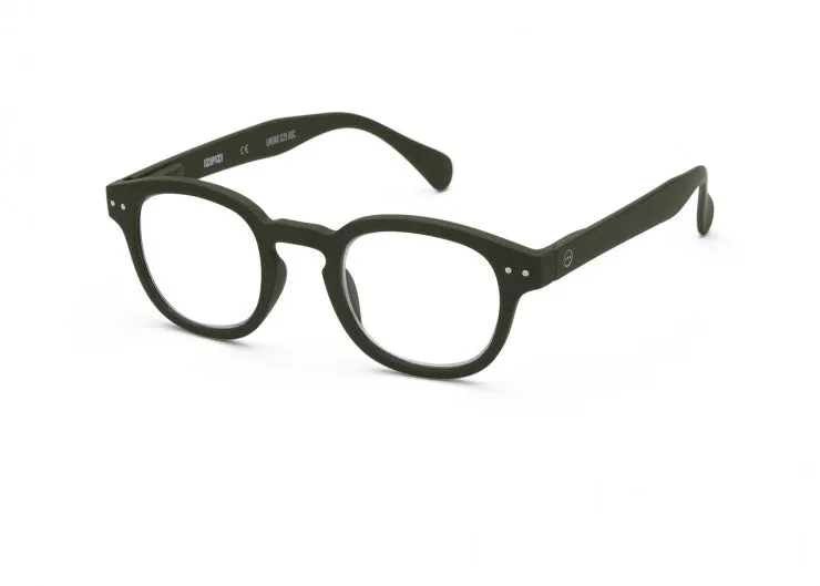 #C Izipizi Reading Glasses - Khaki Green