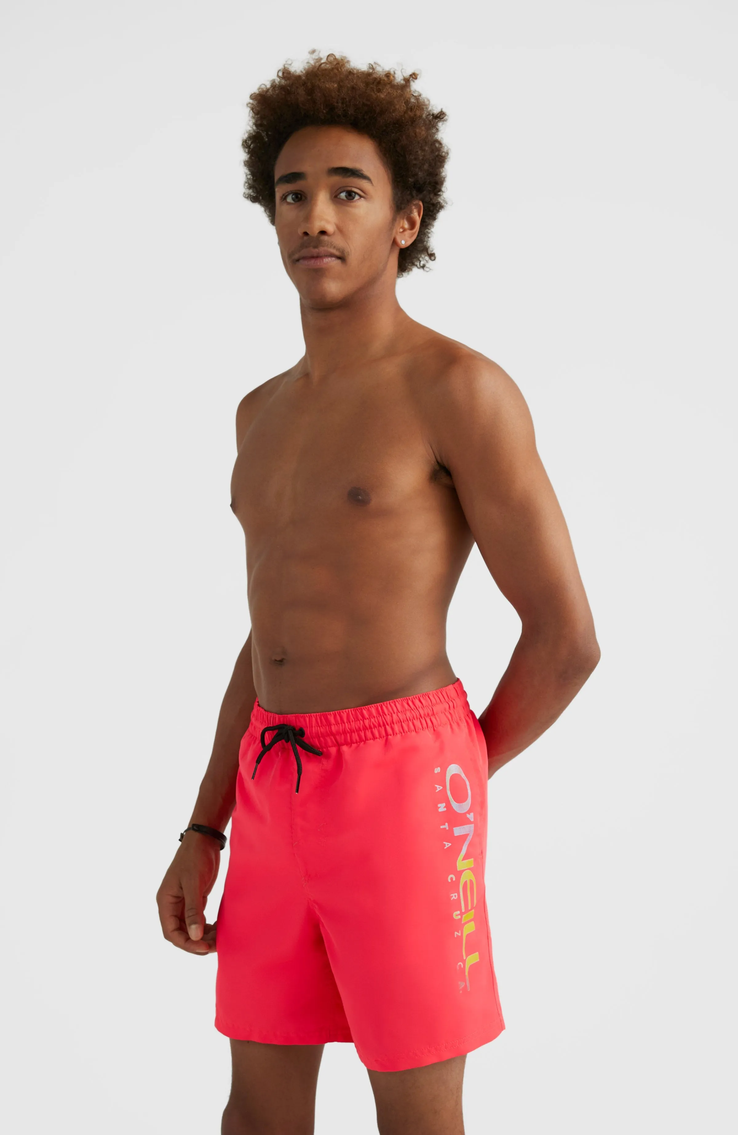 Cali Melted Print 16'' Swim Shorts | Diva Pink