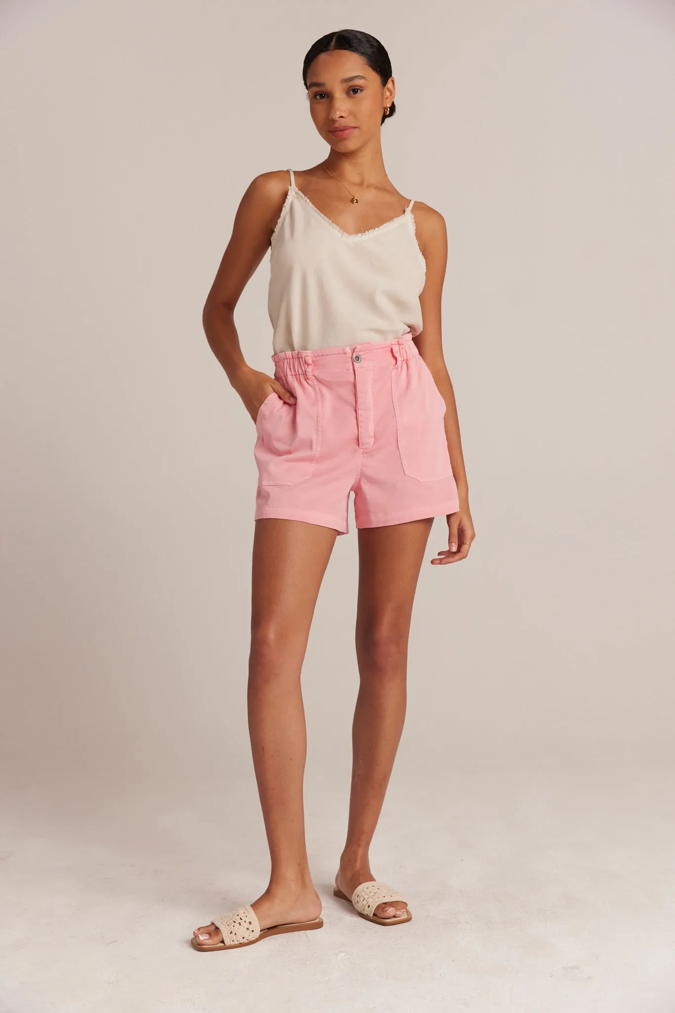 Callie Ruffle Short - Blossom Pink