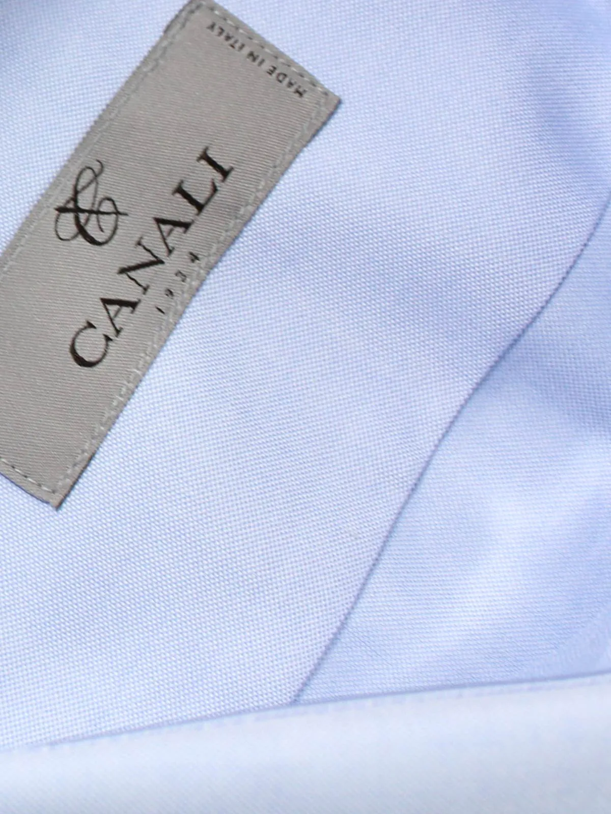 Canali Dress Shirt Light Blue 42 - 16 1/2 Modern Fit