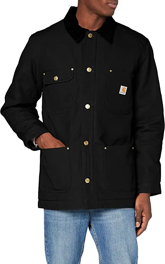 Carhartt Men's Loose Fit Firm Duck Blanket-Lined Chore Coat