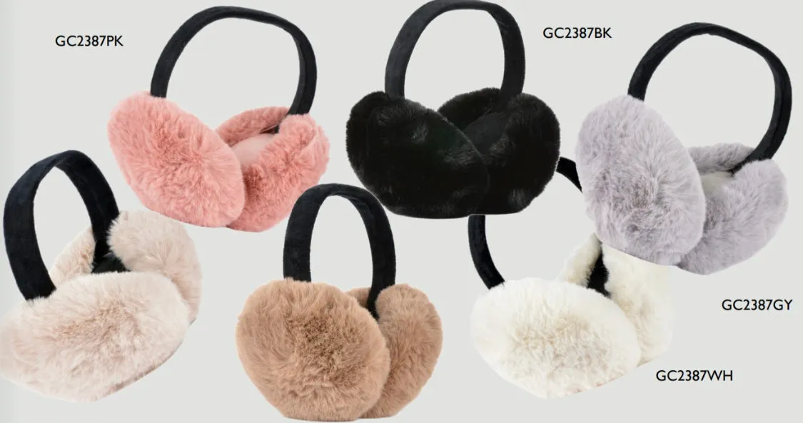 CATHERINE LILLYWHITE'S FAUX FUR EAR MUFFS