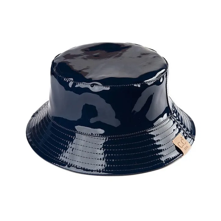 C.C Kids Shiny Reflective Enamel Rain Bucket Hat