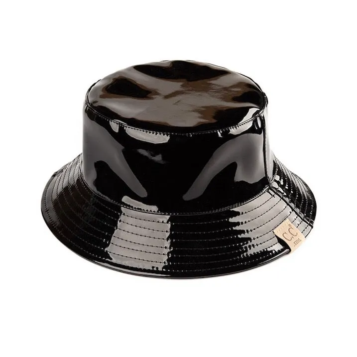 C.C Kids Shiny Reflective Enamel Rain Bucket Hat