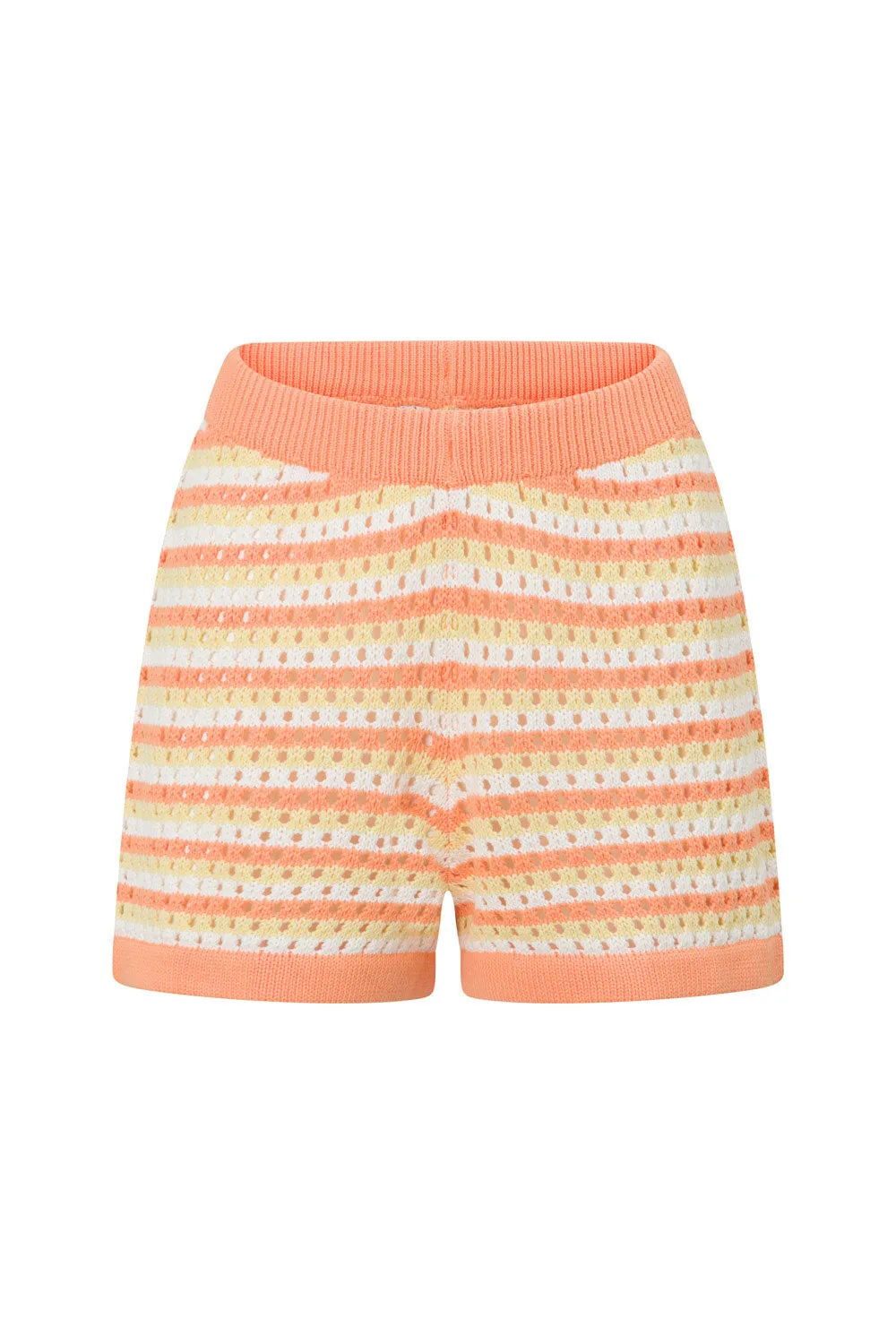 Chantel Knit Shorts - Orange