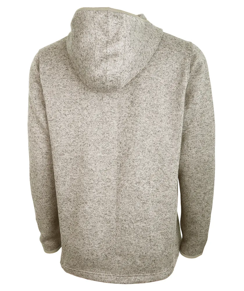 Charles River Men's Heathered Fleece Quarter Zip Hoodie