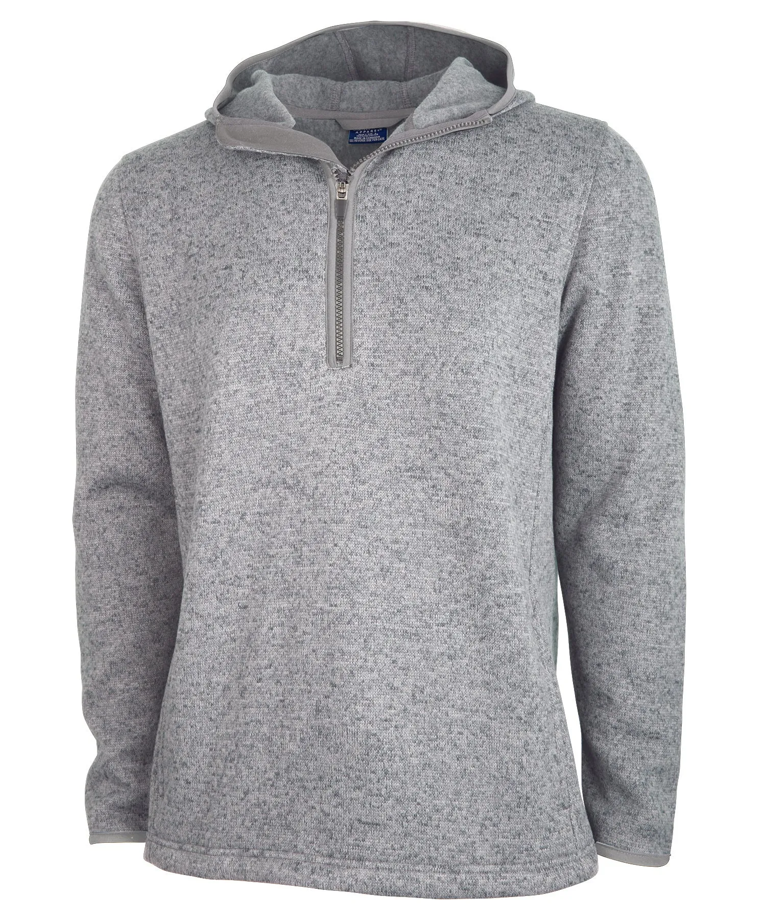 Charles River Men's Heathered Fleece Quarter Zip Hoodie