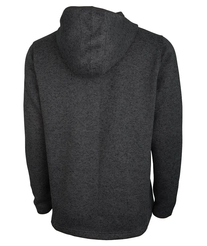 Charles River Men's Heathered Fleece Quarter Zip Hoodie