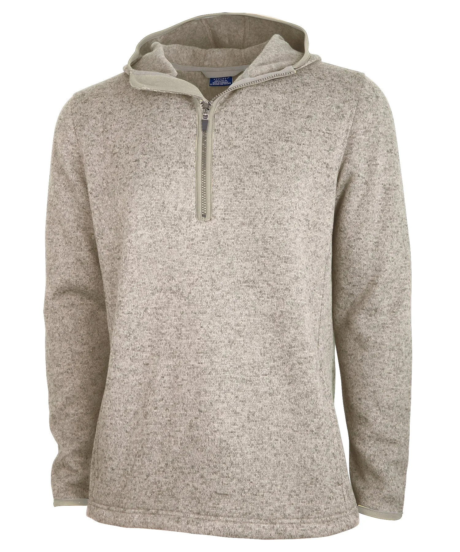 Charles River Men's Heathered Fleece Quarter Zip Hoodie