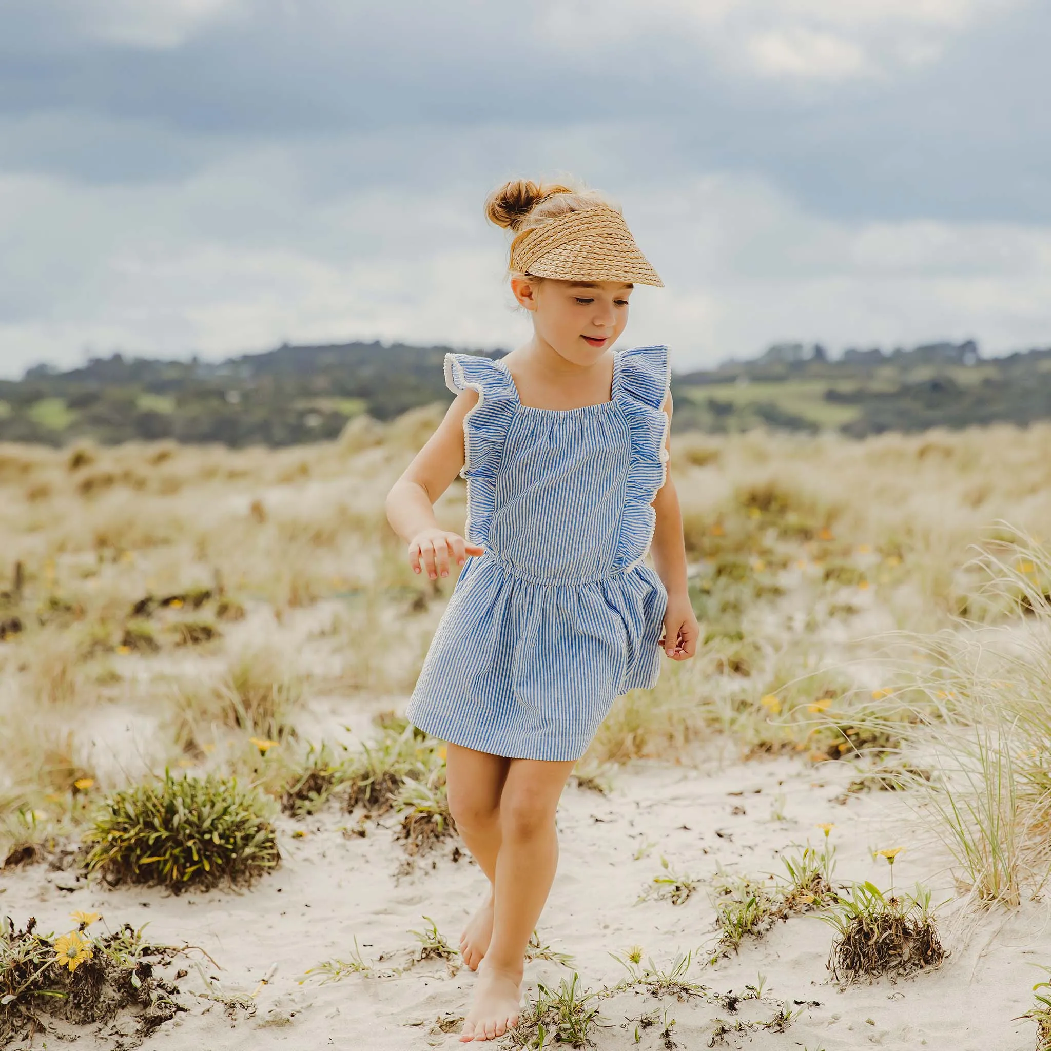 Cornflower Frilled Dress