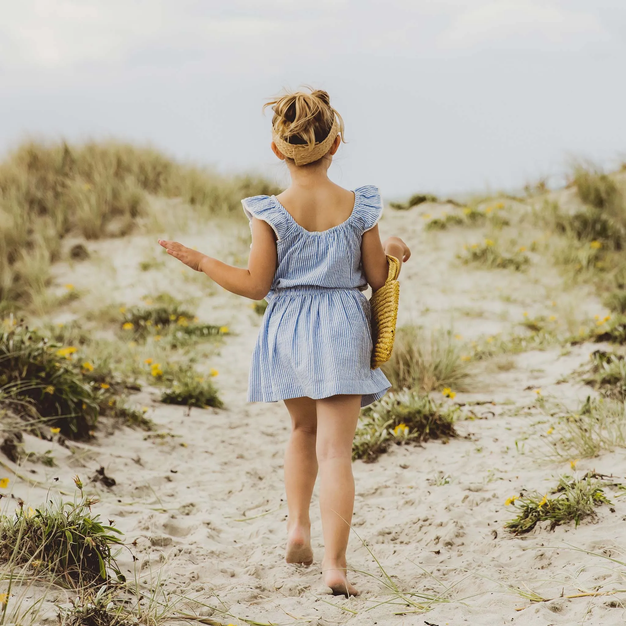 Cornflower Frilled Dress