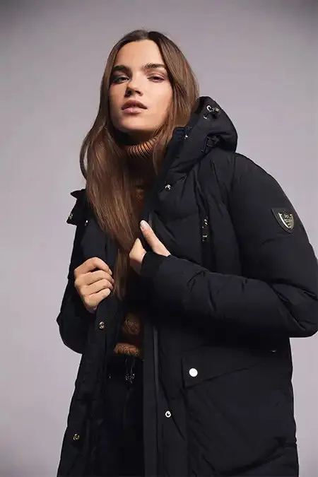 Dakota Longline Down Coat (Black)