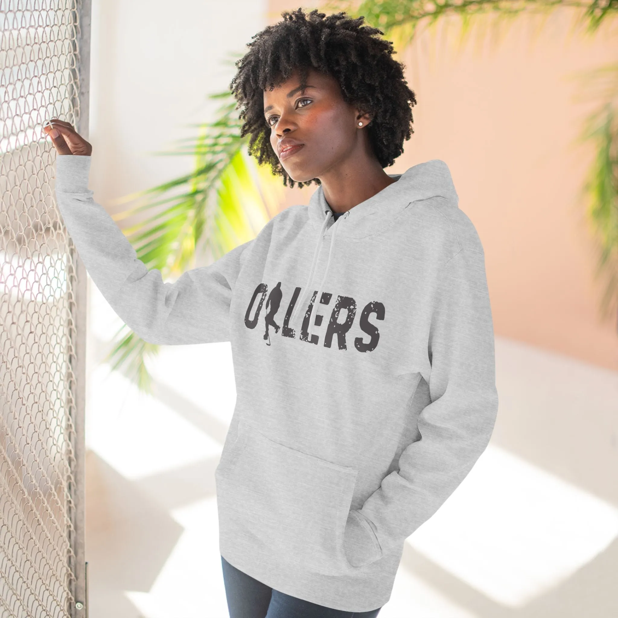 Dark Oilers Three-Panel Fleece Unisex Hoodie