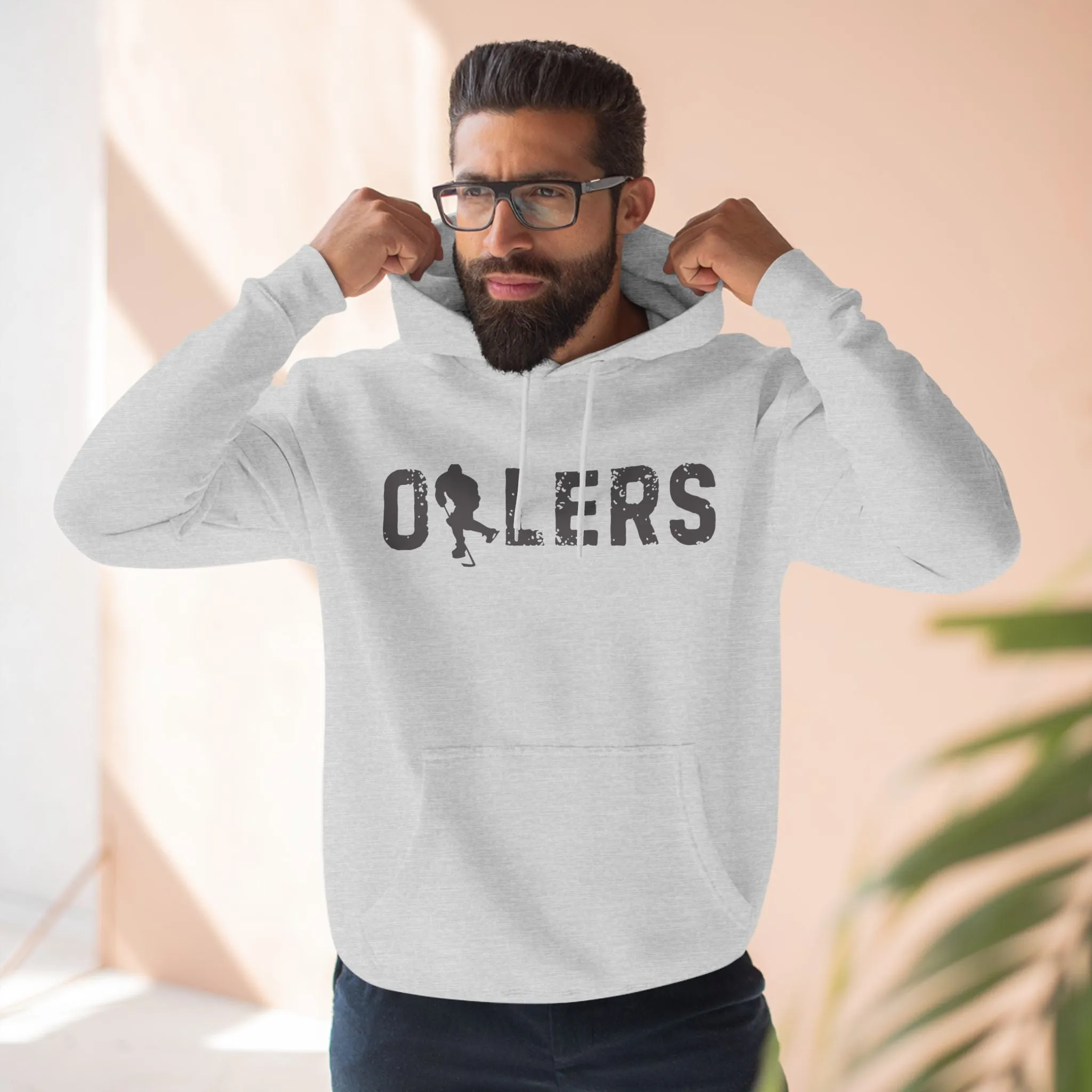 Dark Oilers Three-Panel Fleece Unisex Hoodie