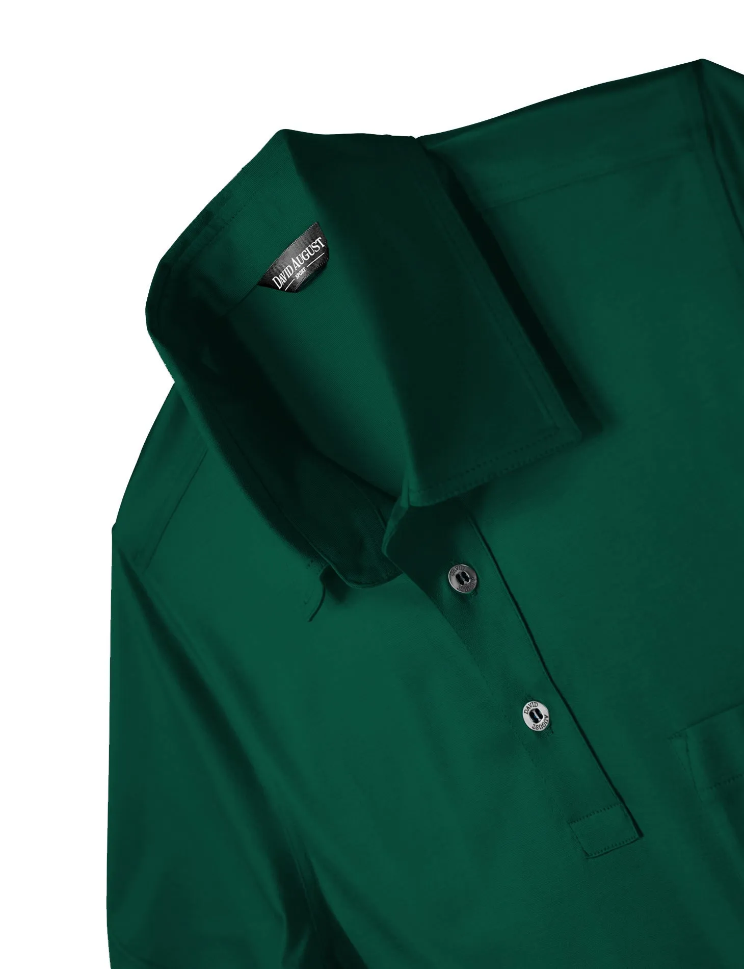 David August Mercerized Cotton Polo Arcadia Green