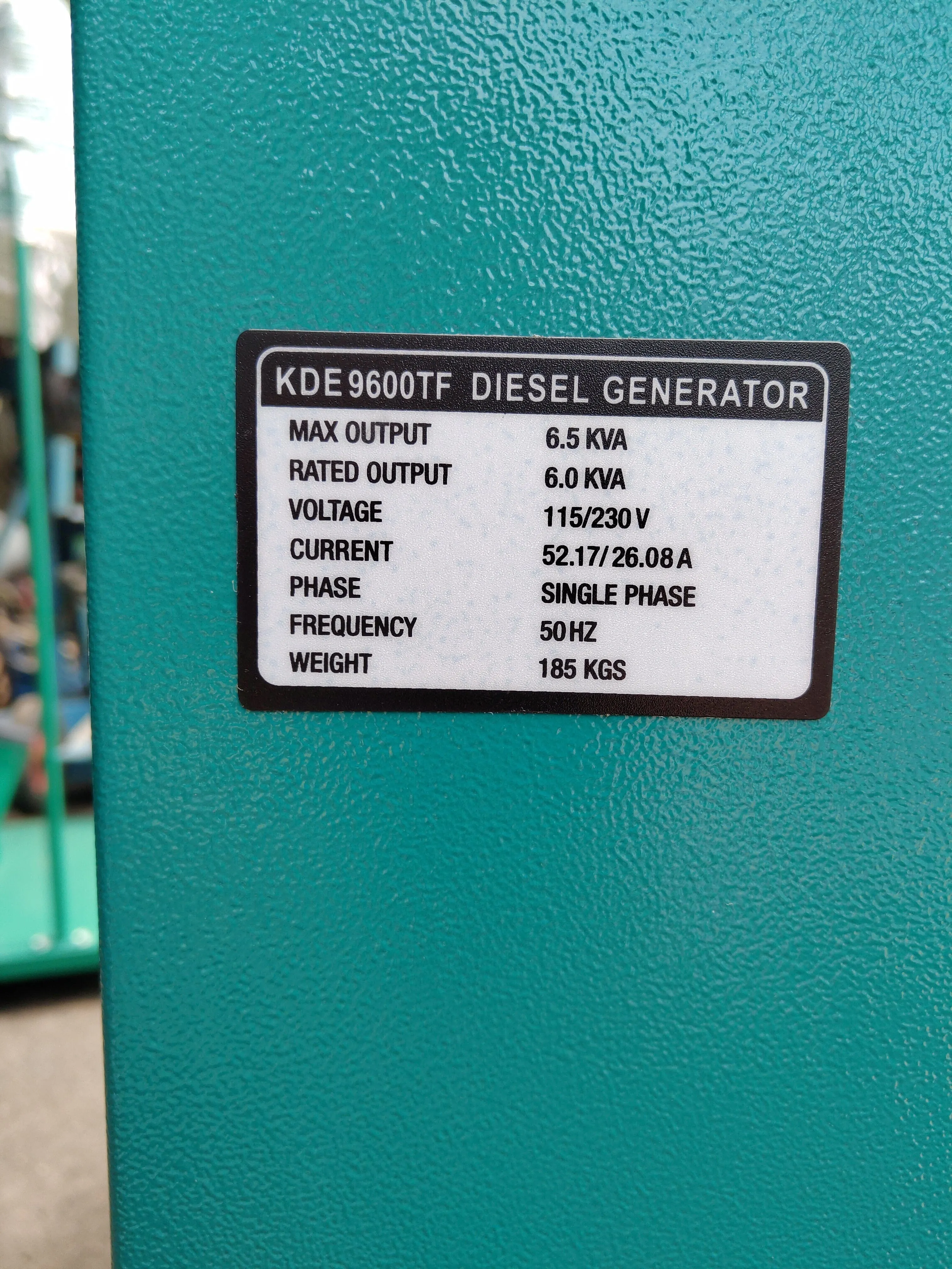 Denko 6Kva Diesel Generator with Electric Start (Comes With Battery) | Model : KDE9600TF