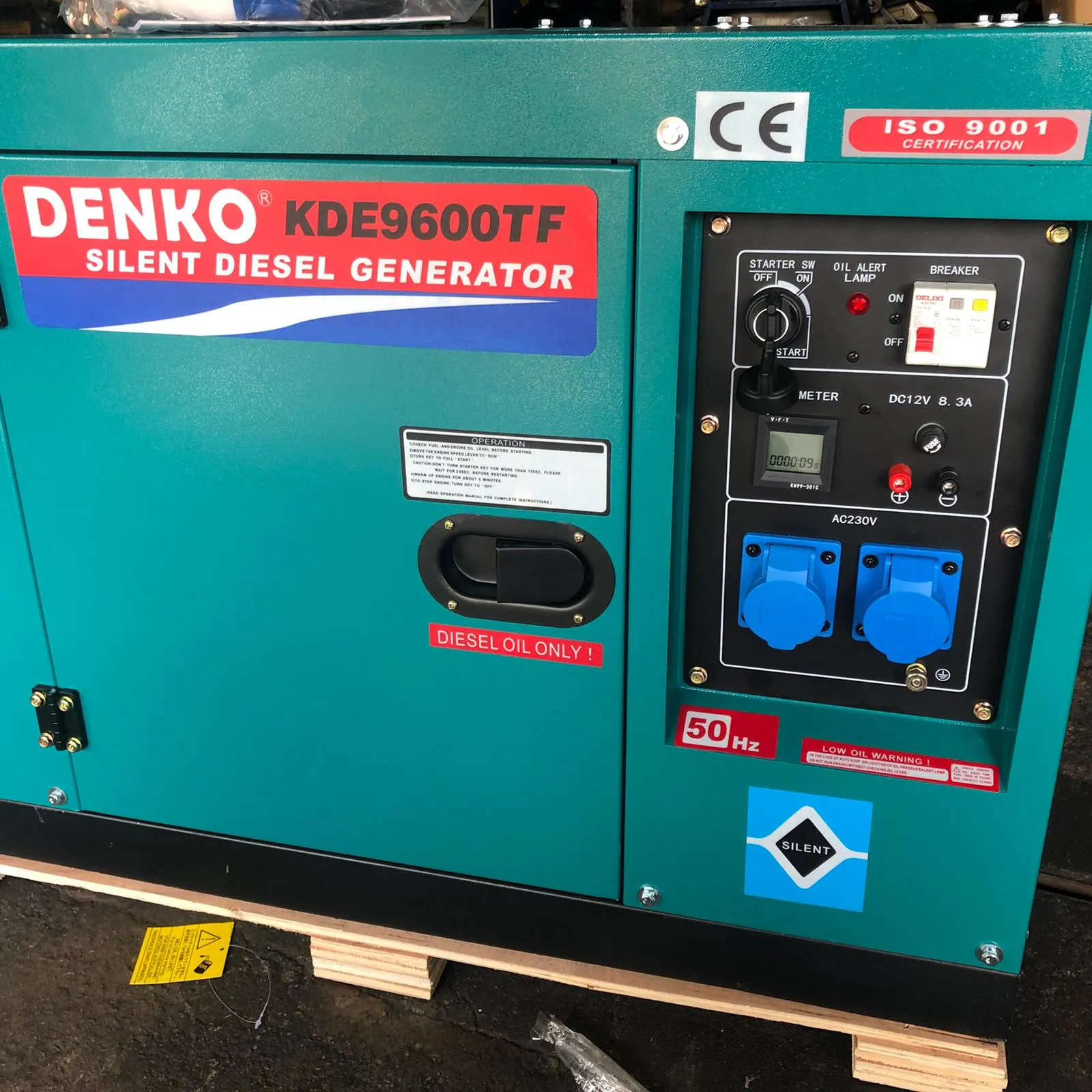 Denko 6Kva Diesel Generator with Electric Start (Comes With Battery) | Model : KDE9600TF