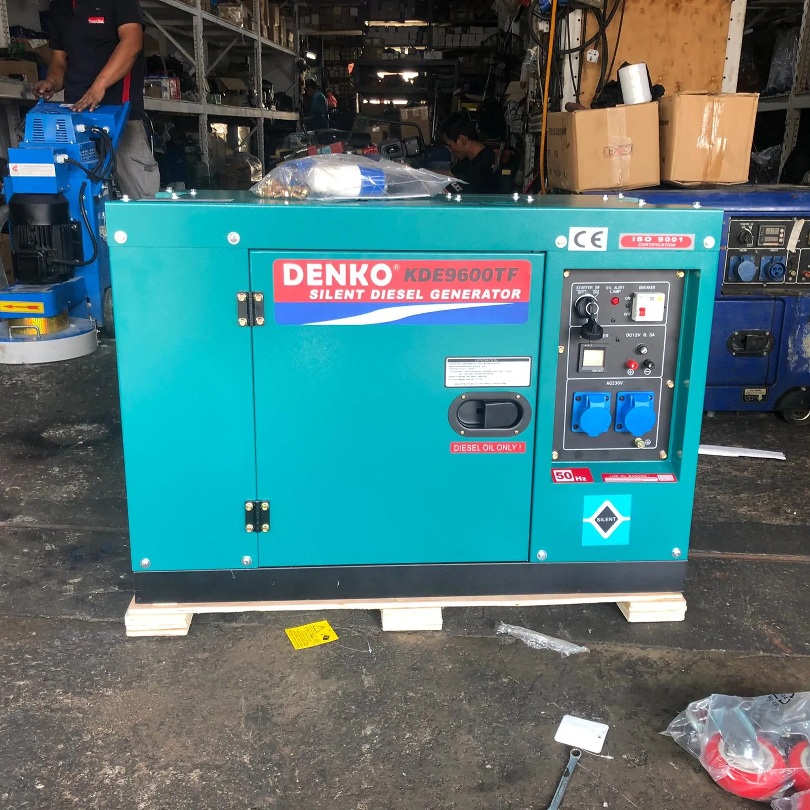 Denko 6Kva Diesel Generator with Electric Start (Comes With Battery) | Model : KDE9600TF