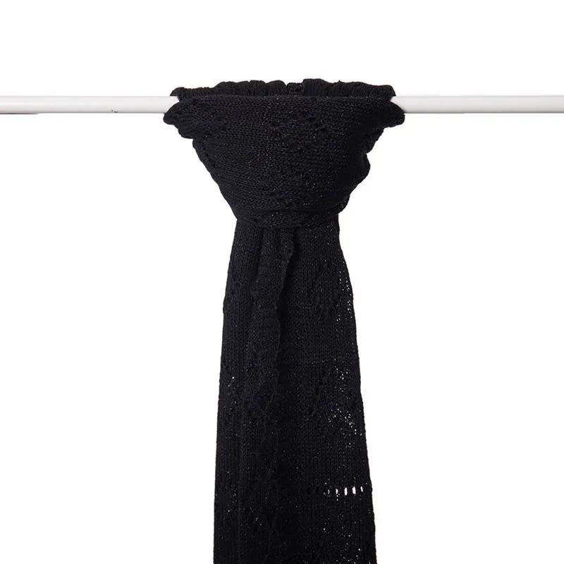 G.H.Hurt & Son Pretty Wool Glitter Stole - Black/Black Glitter