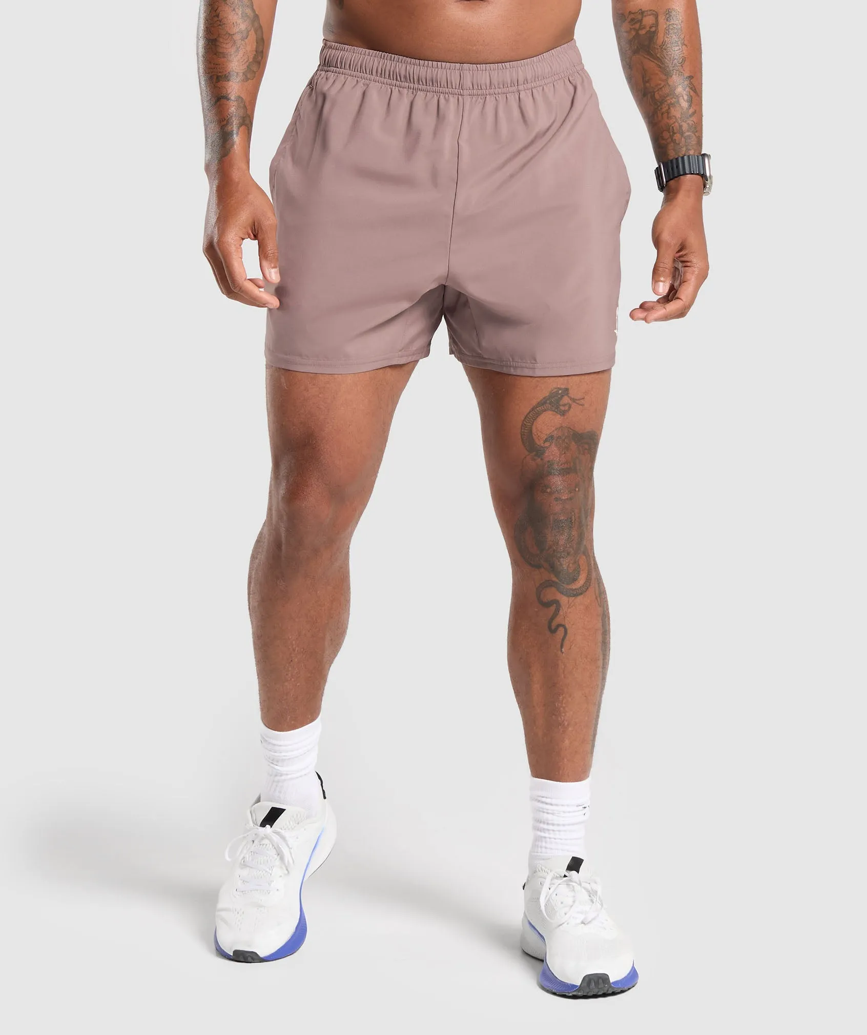 Gymshark Arrival 5" Shorts - Powder Mauve