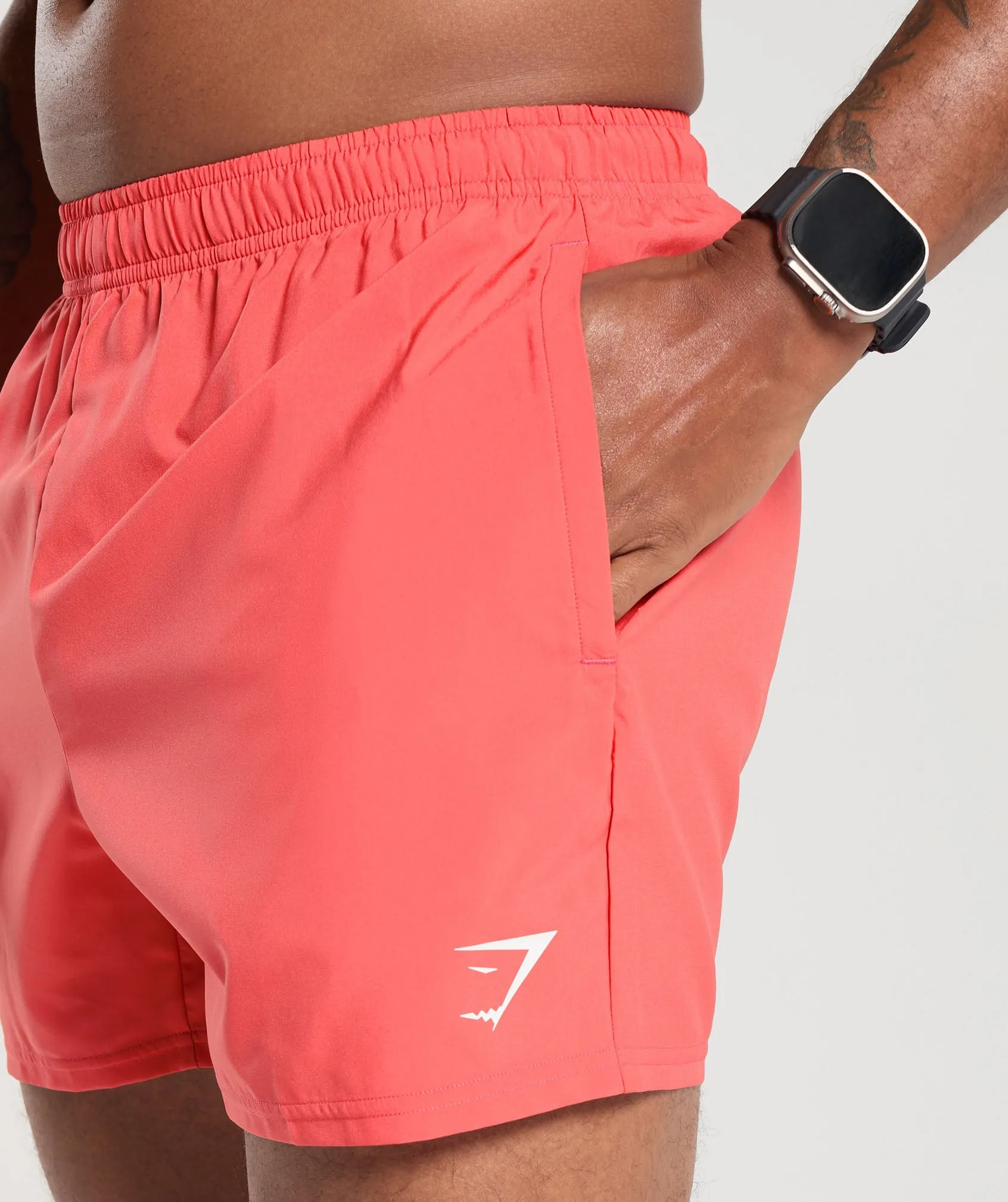 Gymshark Arrival 5" Shorts - Tropical Pink