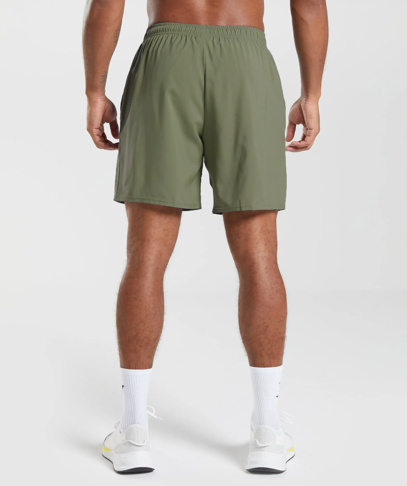 Gymshark Arrival 7" Shorts - Core Olive