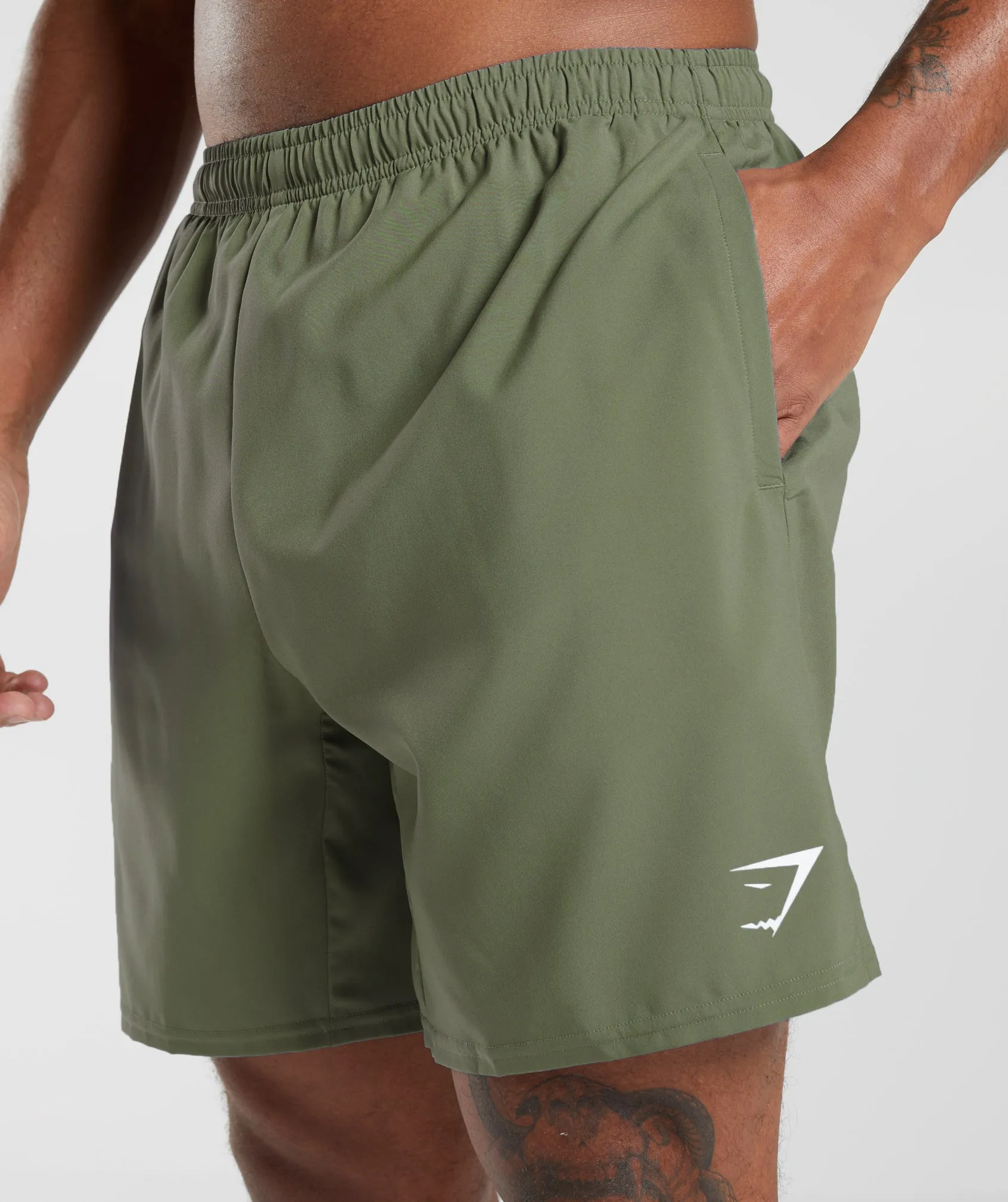 Gymshark Arrival 7" Shorts - Core Olive