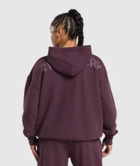 Gymshark Power Oversized Zip Hoodie - Depth Purple