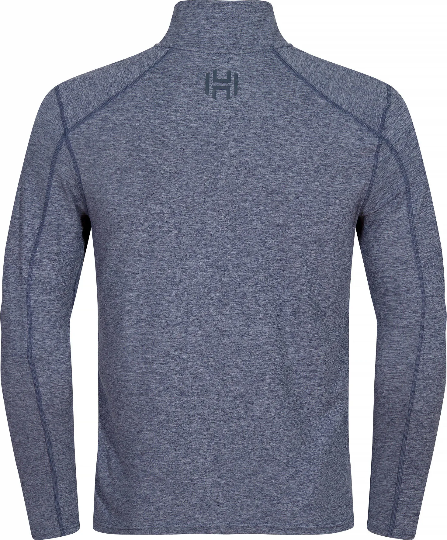 Hellner Nunis Halfzip Ls Tee Men Dress Blue Melange | Buy Hellner Nunis Halfzip Ls Tee Men Dress Blue Melange here | Outnorth