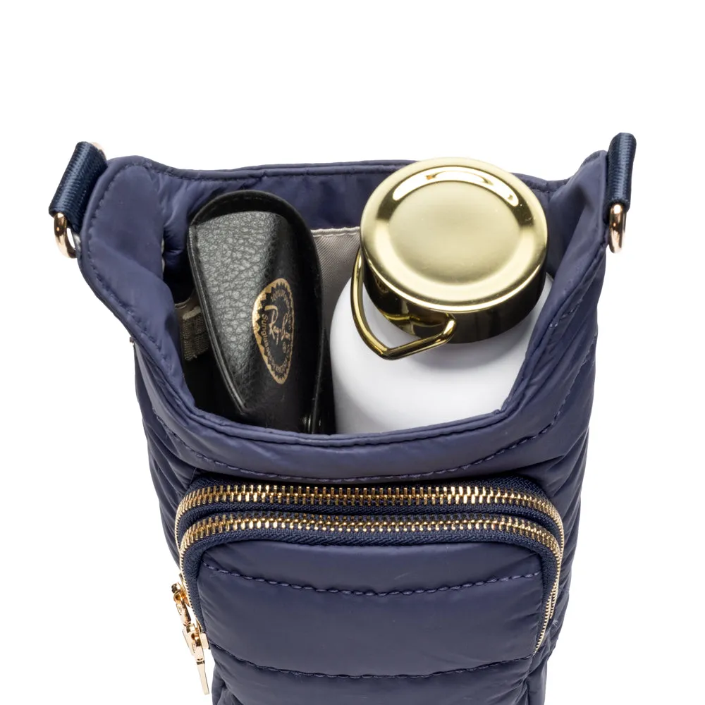 HydroBag® HANDLE™- Navy Matte with Solid Vegan Leather Strap