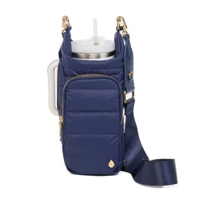 HydroBag® HANDLE™- Navy Matte with Solid Vegan Leather Strap