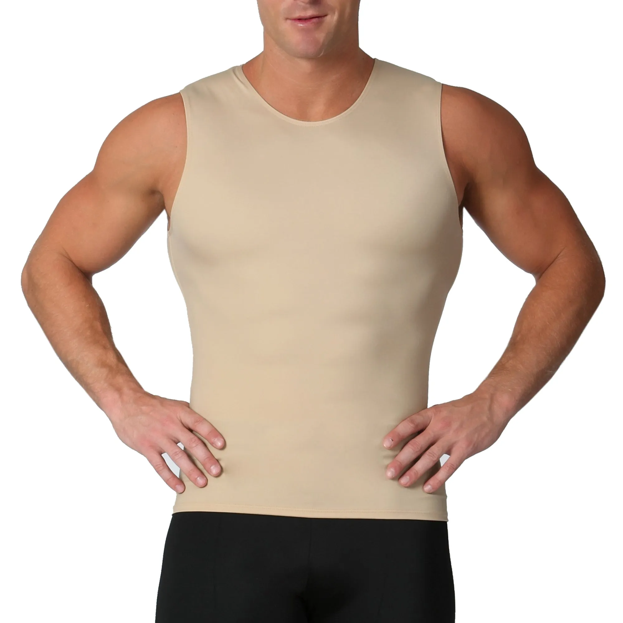 Insta Slim Compression Sleeveless Crew Neck Tank TS00N1