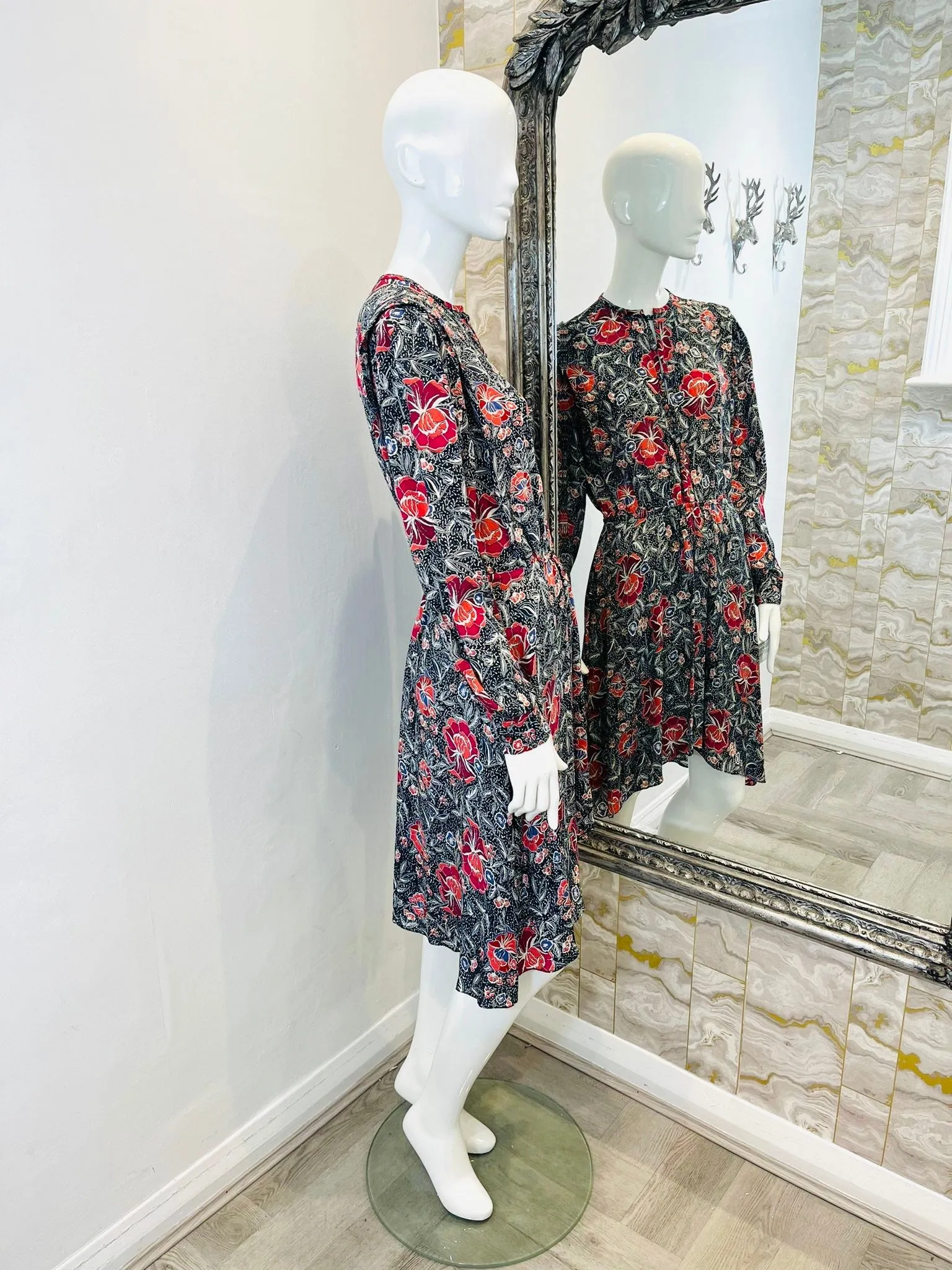 Isabel Marant Floral Silk Dress. Size 38FR