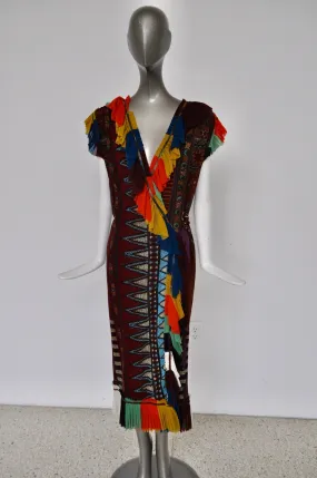 Jean Paul Gaultier soleil dress multicolor