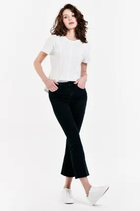 Jeanne Super High Rise Cropped Flare Jeans