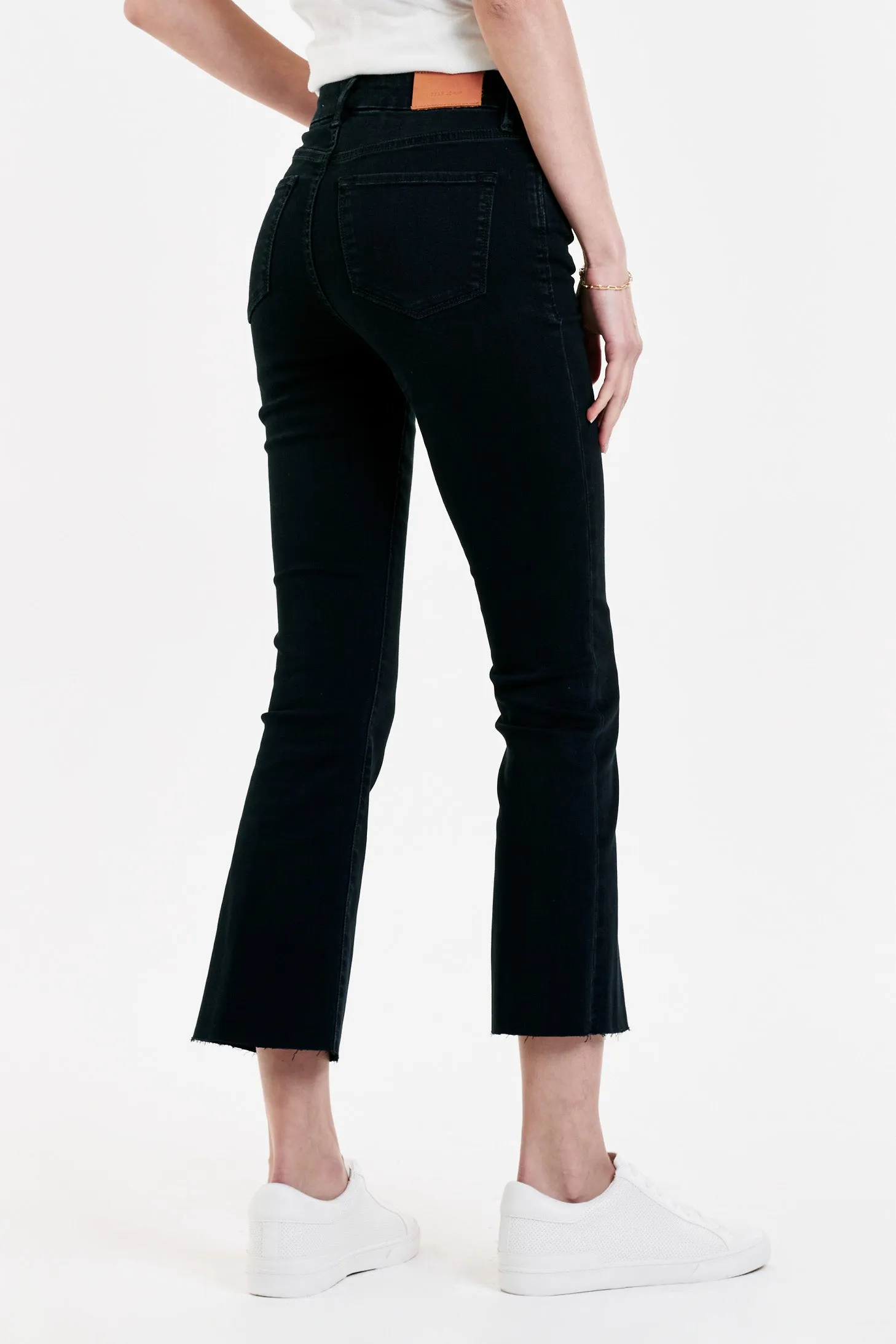 Jeanne Super High Rise Cropped Flare Jeans