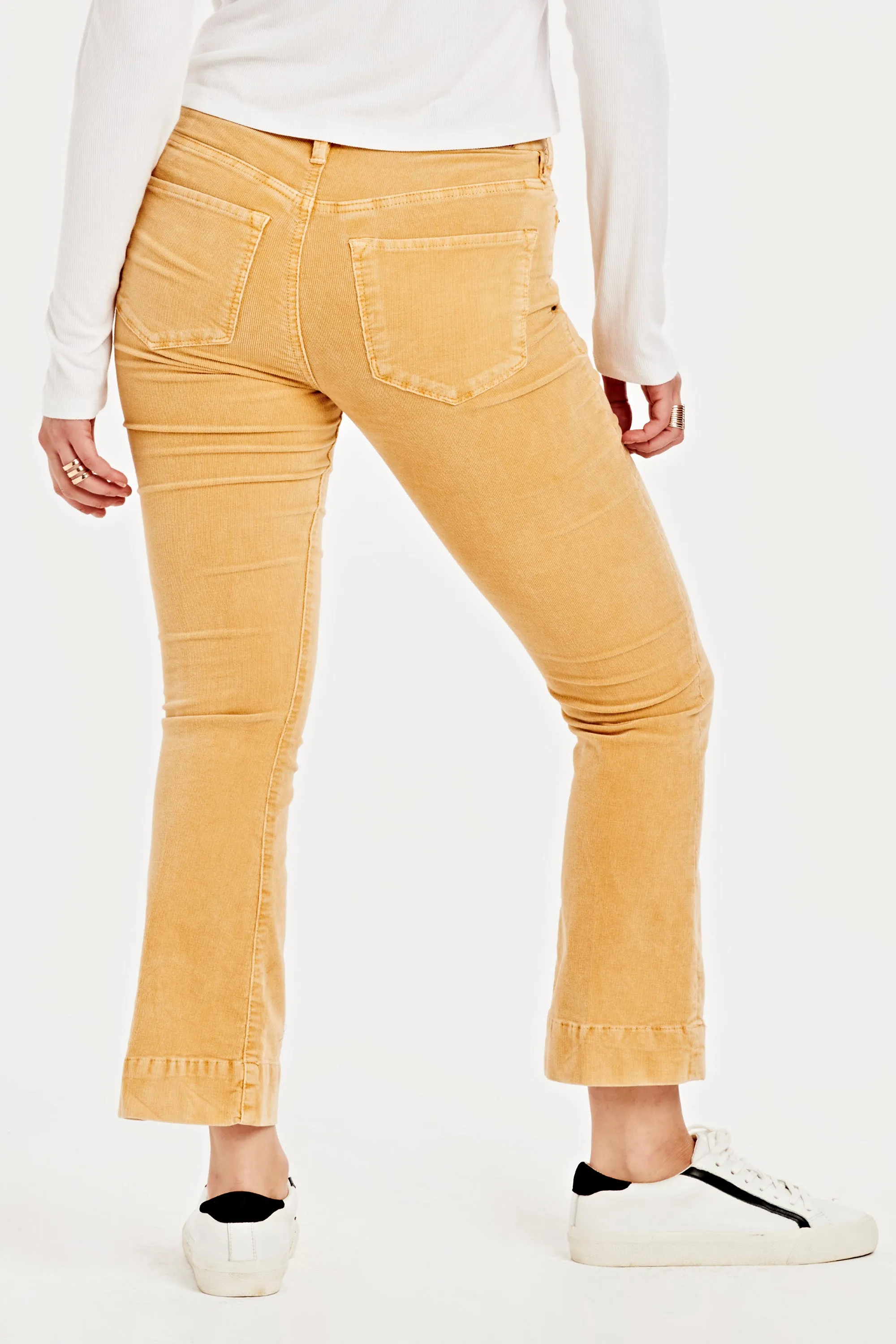 Jeanne Super High Rise Cropped Flare Jeans