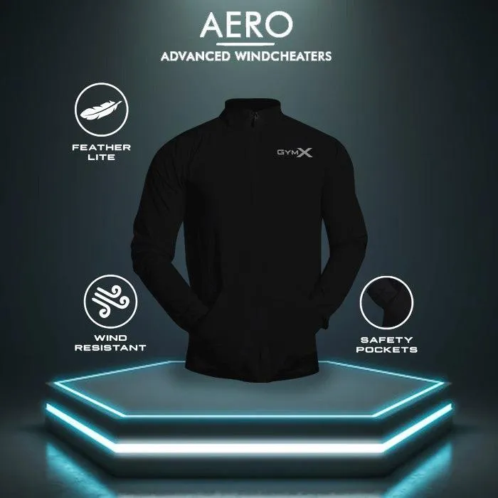 Jet Black Jacket Windcheater - Aero Series