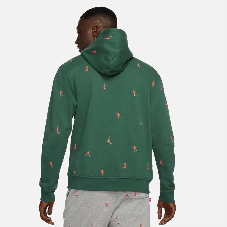 JORDAN ESSENTIALS FLC PULLOVER HOODIE "NOBLE GREEN"