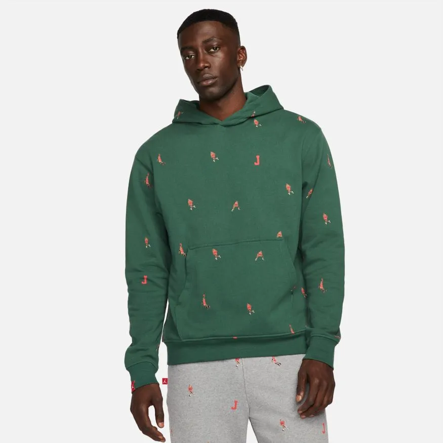 JORDAN ESSENTIALS FLC PULLOVER HOODIE "NOBLE GREEN"