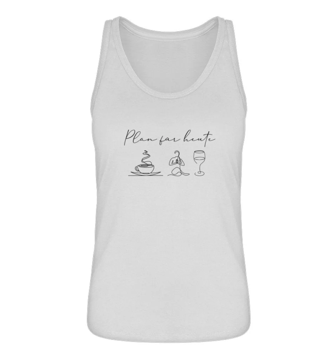 Kaffee Yoga Wein 100% Bio Tank Top