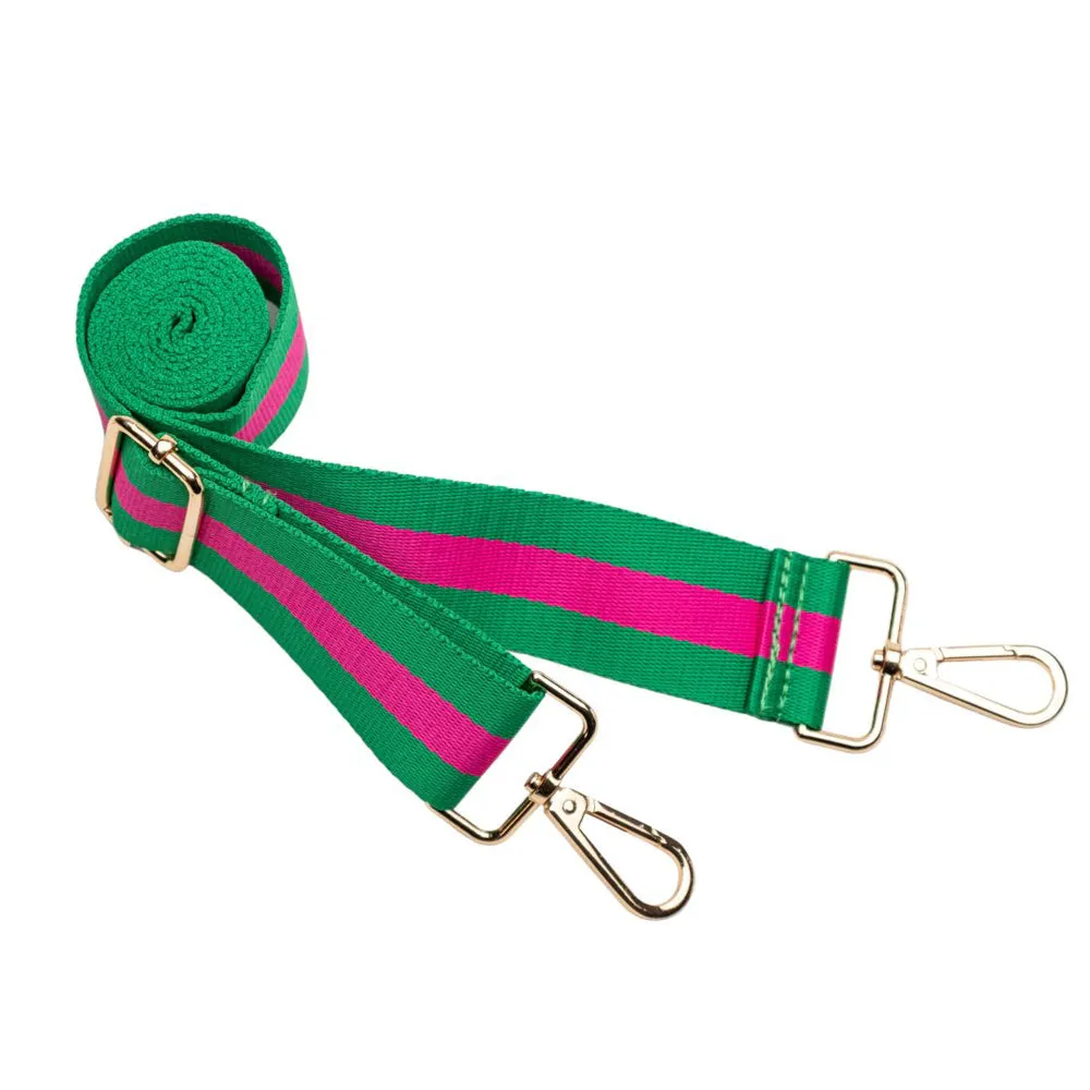 Kelly Green Matte HydroBag® with Pink/Green Strap